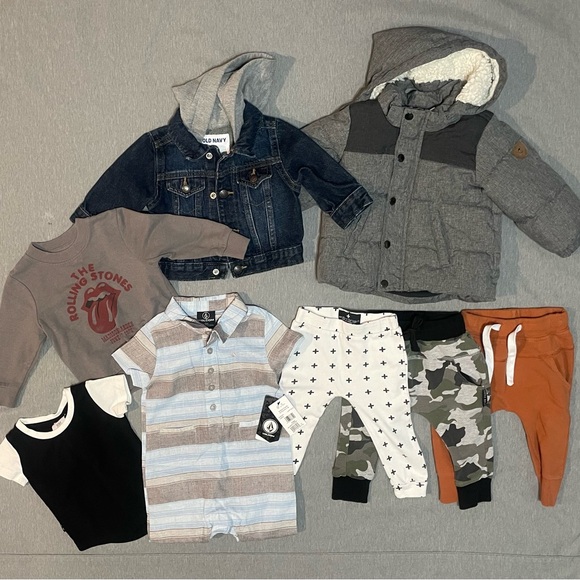 Little Bipsy Other - Baby Boy Clothes Bundle 3-12M Volcom H&M Old Navy Modern Burlap Little Bipsy Lot